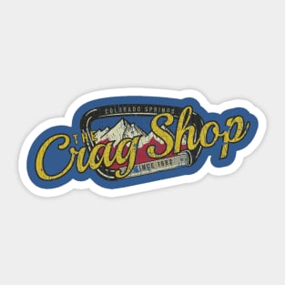 The Crag Shop 1982 Sticker